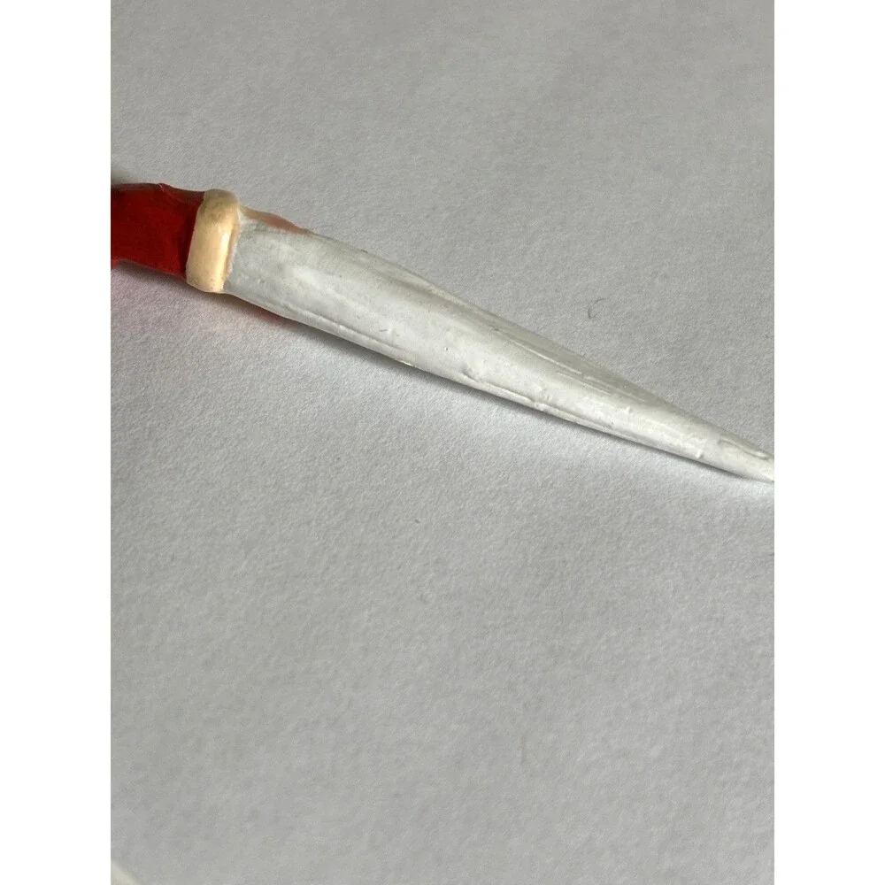 Santa Claus Pencil Shaped Earrings Resin 3